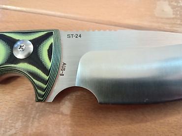 Lov i ribolov: Fiksni nož - Oštrica: široka drop-point forma sa sekundarnim usekom — 8