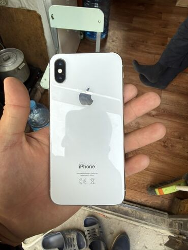 телефоны айфон х: IPhone X, Күмүш, 100 %