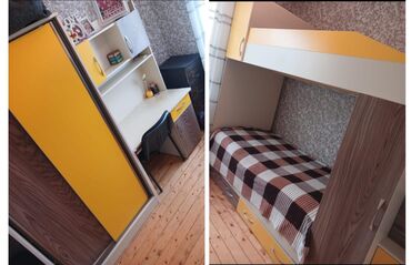 iki mərtəbəli kravat: Для девочки и мальчика, Кровать
