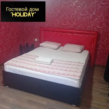 гостевой домик: 1 комната, Душевая кабина, Постельное белье, Кондиционер