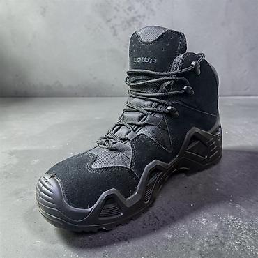зимный сапоги: Тактические ботинки LOWA Zephyr GTX Mid (черные) - Полуберцы средней — 1