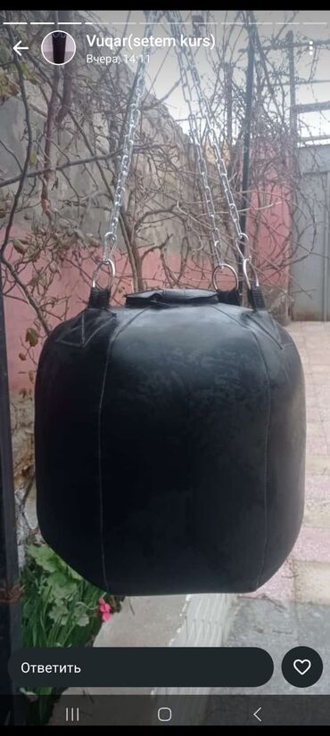 Boks aparatları: Dəri zamenitel brezent materiallarından boks kisəsi sifariş qəbul — 11