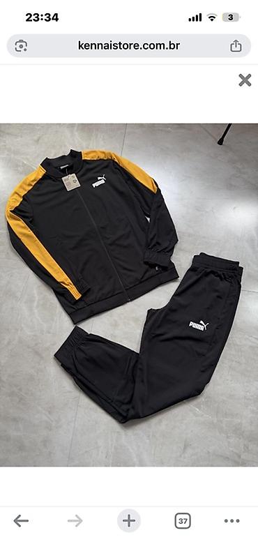 pull and: Мужской спортивный костюм, XL, Puma, Новый, цвет - Черный — 1
