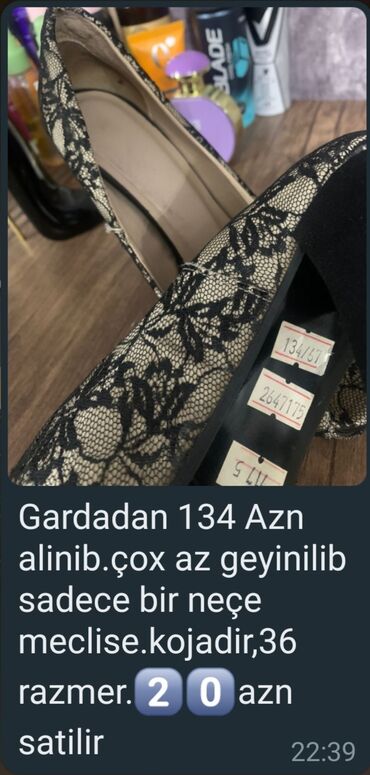 stiletto: Tuflilər, Ölçü: 36, İşlənmiş