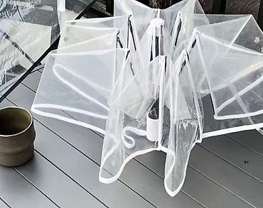 soft shell: Прозрачные зонты-купола. - Материал купола: плотный прозрачный ПВХ — — 3