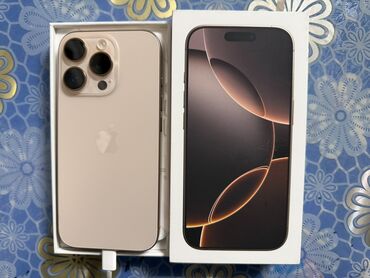 айфон 11 про бу цена в бишкеке: IPhone 16 Pro, Колдонулган, 256 ГБ, Desert Titanium, Куту, 92 %