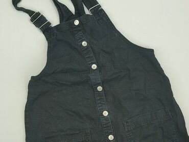 legginsy damskie czarne bawełniane: Dungaree, Pull and Bear, L (EU 40), condition - Good