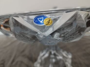 Meyvə qabları: Madonna.Şüşə/qədih materialından 2 ədəd ayaqlı meyvə və desert qabı — 9