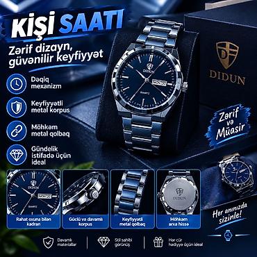 saat samdan: ⌚ Kişi saatı – zərif və şık dizayn Gündəlik istifadə və xüsusi günlər — 1