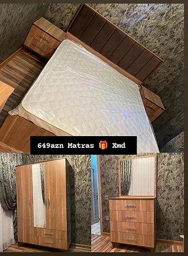 Yataq otağı mebel dəsti Tərkib: - İkinefərlik çarpayı – yumşaq