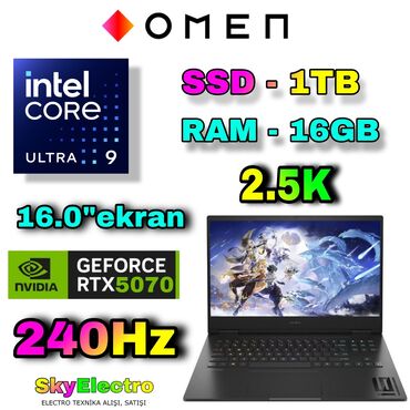 oyun ucun notbuk: Новый HP Omen, 16 ", Intel Core i9, 1 ТБ, Самовывоз, Бесплатная доставка, Платная доставка
