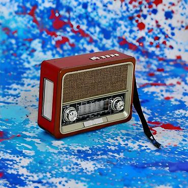 flashkart: Nostalji görünüşlü səs gücləndirici Fm radio Bluetooth USB flashkart — 4