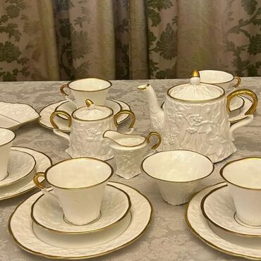чайный набор: Чайный набор, цвет - Белый, Фарфор, 6 персон