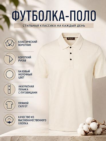 гардеров: Мужская футболка, L, M, XL, Loro Piana, Новый, Платная доставка — 4