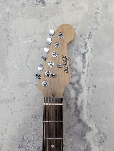 гитарный комбик: Электрогитара Homage + комбоусилитель Marshall MG10 + кабель Peavey — 2