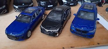 Искусство и коллекционирование: Miqyaslı metal model avtomobil dəsti - Modellər: BMW sedan (mavi) — 1