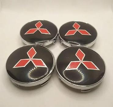 Gume i felne: ČEPOVI POKLOPCI ZA FELNE MITSUBISHI 60 MM / 57 MM - CRNI | ČEPOVI ZA — 1
