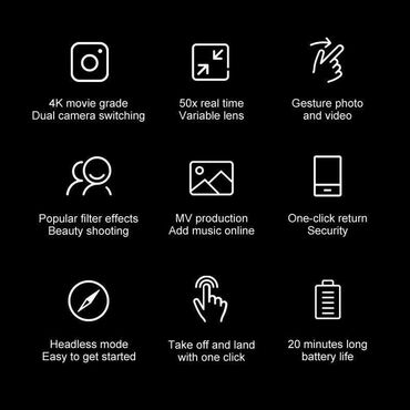 Dronovi: 7500 din Fantastičan dron sa 2 kamere, 4K Ultra HD video, 50x zoom za — 6