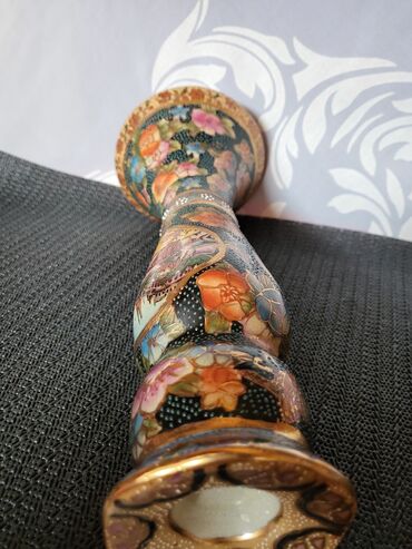 Staro posuđe i escajg: Svecnjak nov,rucno oslikan reljefni kineski porcelan iz 70-ih — 8