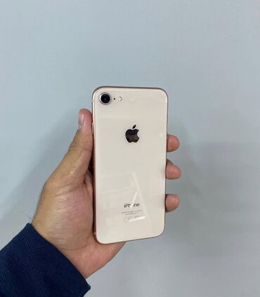 чехлы на 12: IPhone 8, Колдонулган, 64 ГБ, Алтын, 100 %