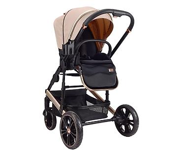Kolica za bebe: BBO MegaMove Set – 2u1 kolica sa I-Size autosedištem, Latte (SKU — 11