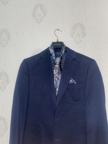 Kostyumlar: Süvari brendinin tünd göy rəngli kişi dəsti - Üst geyimi: klassik — 5