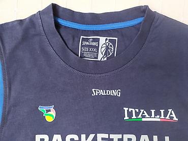 versace majca: Original "SPALDING" Italia Plavi Košarkaški Dres - XXXL Original — 3