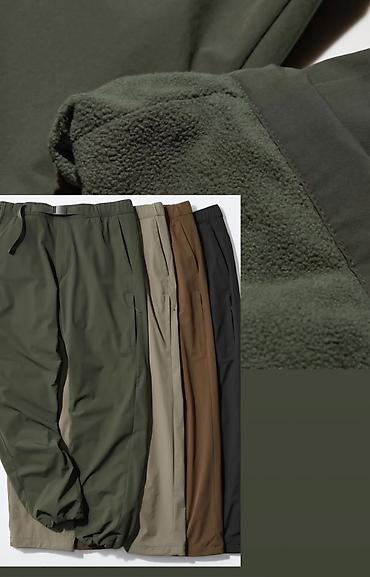 штаны с начесом: Мужские брюки, L, Uniqlo, Новый, цвет - Черный, Самовывоз, Платная доставка — 2