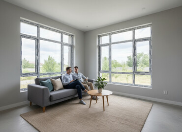 хайтек дом: Буюртмага металл жана пластик терезелер, Панорамалык