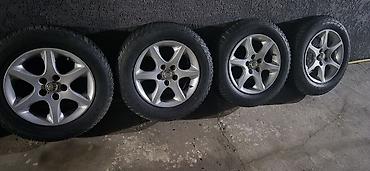 r16 audi: Комплект из 4 колес в сборе: легкосплавные диски + зимние шины. - — 2
