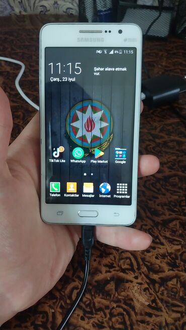 samsung s 3 mini: Samsung Galaxy Grand, 8 GB, rəng - Ağ, Düyməli, Sensor, İki sim kartlı