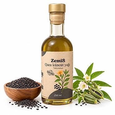 baikal cay: ZemiS Qara küncüt yağı – 250 ml - Tərkib: 100% təbii qara küncüt — 1