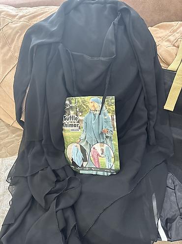 ucuz geyimlər: Məhsul: 3qat /3laylı Suffle Khimar !qara❗️❗️❗️ Təsvir: - Rəng: qara - — 2
