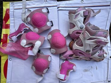 скупка книг цены бишкек: Детский комплект для роликового катания, розовый. В набор входит: -
