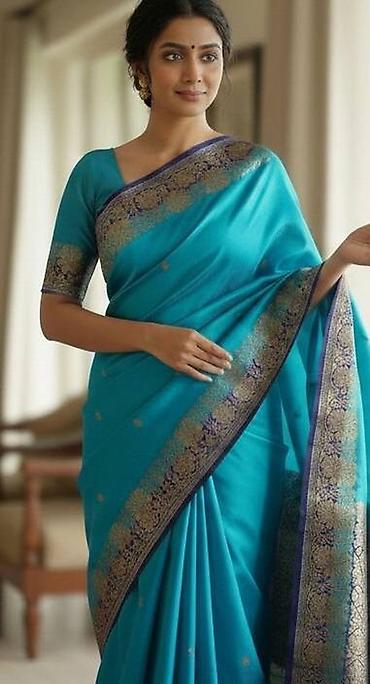 Другая женская одежда: Продам уникальное эксклюзивное индийское бенаресское сари, сотканное — 2