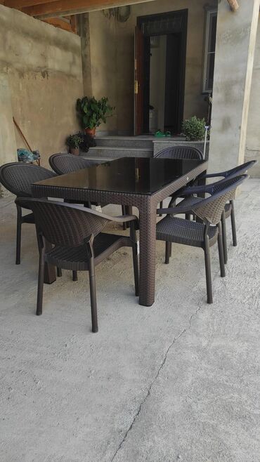 Bağ, çöl masa və oturacaq dəstləri: Yeni, Dördbucaq masa, 6 stul, Açılan, Stullar ilə, Plastik, Türkiyə -da lalafo.az — 5 Bağ, çöl masa və oturacaq dəstləri: Yeni, Dördbucaq masa, 6 stul, Açılan, Stullar ilə, Plastik, Türkiyə — 5