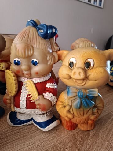 советские детские игрушки: Коллекция больших резиновых игрушек производство СССР. длина игрушки