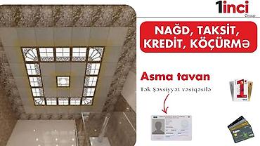 tavan ucun ventilyator: Asma tavan sistemi - Dekorativ vitraj naxışlı dizayn: kvadrat — 1