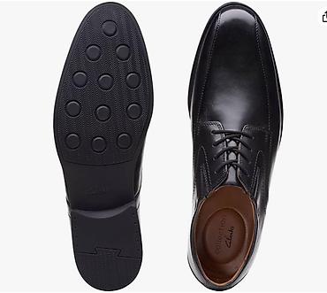 Туфли: Мужские туфли, 42, Clarks, Новый, цвет - Черный, Самовывоз — 1