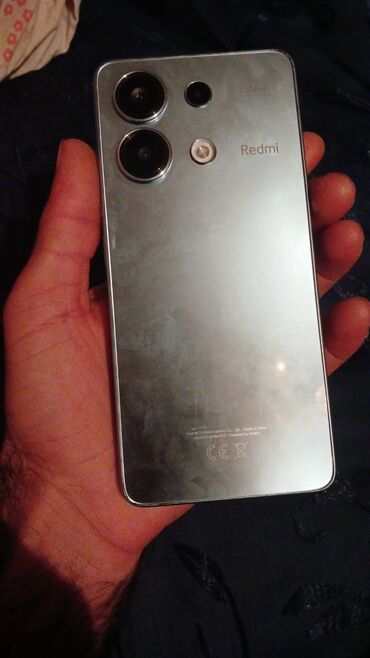 телефон fly fs522: Redmi Note 13, 256 GB, rəng - Boz, Barmaq izi