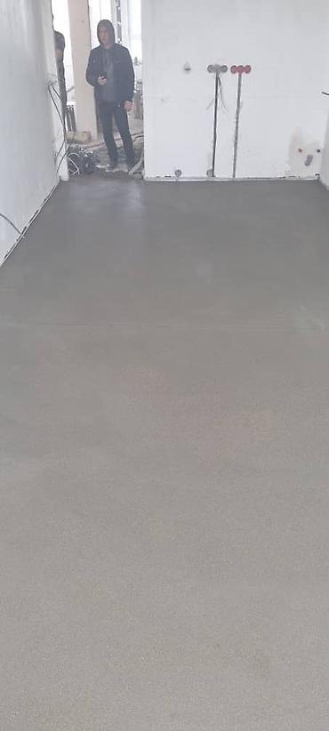 Цемент: Полсухой стяжка Германиянын технологиясы боюнча полдун жарым кургак — 2