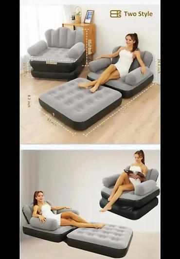 ormar za kupatilo forma ideale: Fotelja na Naduvavanje - Krevet na Naduvavanje 2u1 Set Materijal: PVC — 1
