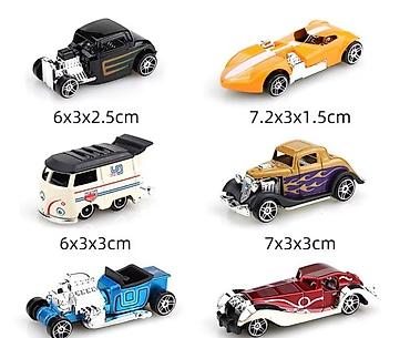 oyuncaq 2107: Metal oyuncaq maşınlar dəsti – klassik və hot-rod üslubunda kolleksiya — 3