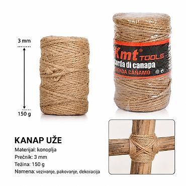 KMT Uže od jute 5403778 Višenamenski kanap/užе od prirodnih vlakana