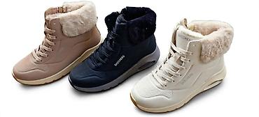 Skechers ženske zimske patike/gležnjače sa toplom postavom - Model