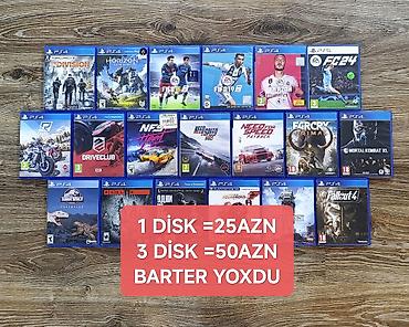 fallout 4: 1disk=25azn/3disk= 50azn/Mağaza deyil QİYMƏTƏ GÖRƏ NARAHAT ETMƏYİN❗ — 1