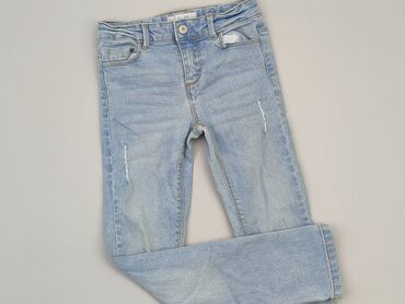 jeans indigo: Spodnie jeansowe, 8 lat, 122/128, stan - Dobry