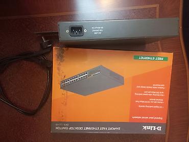 Modemlər və şəbəkə avadanlıqları: D‑Link DES‑1024D 24-port Fast Ethernet switch Xüsusiyyətlər: - 24x — 5