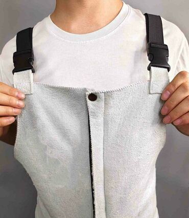 Брюки: Утеплённые рабочие штаны/полукомбинезон из овчины - Материал — 6