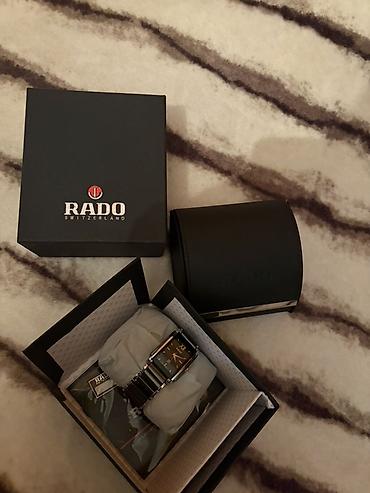 Qol saatları: RADO kişi qol saatı – İsveçrə istehsalı - Korpus: düzbucaqlı, parlaq — 8